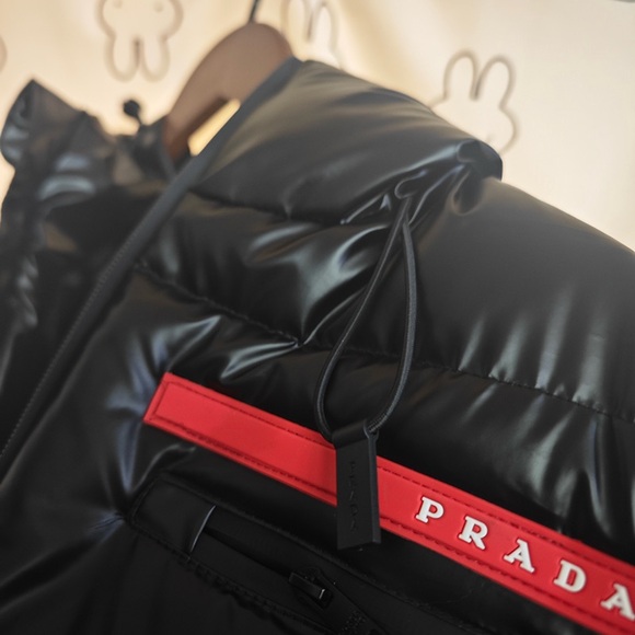 Prada Black Hooded Down Jacket - Picture 11 of 11
